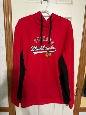 Fanatics Red and Black Chicago Blackhawks Hoodie